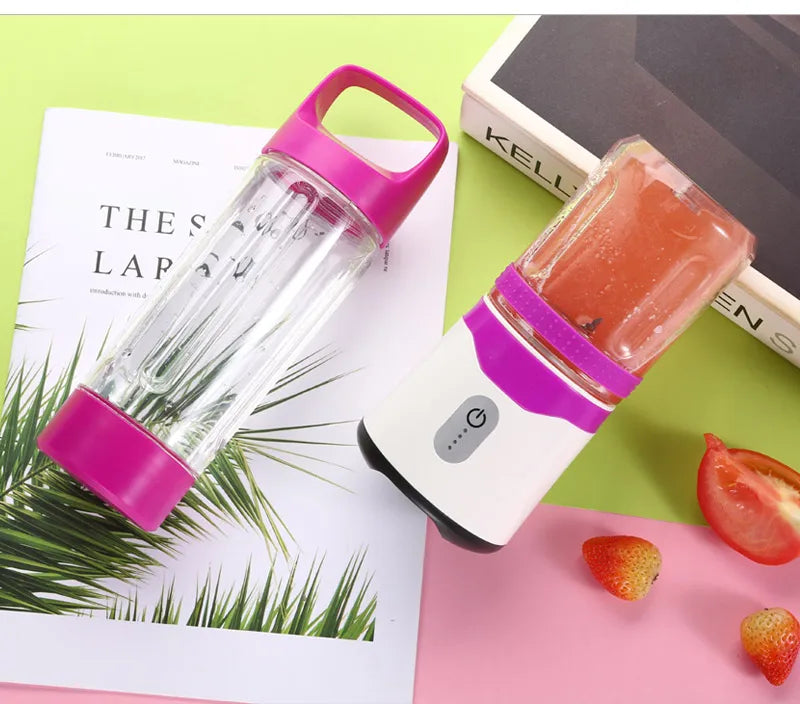 2024 Portable Juicer Cup for Home Use Juicer Juicer Mix Mini Portable Rechargeable Multi Mixer Blender USB Blender
