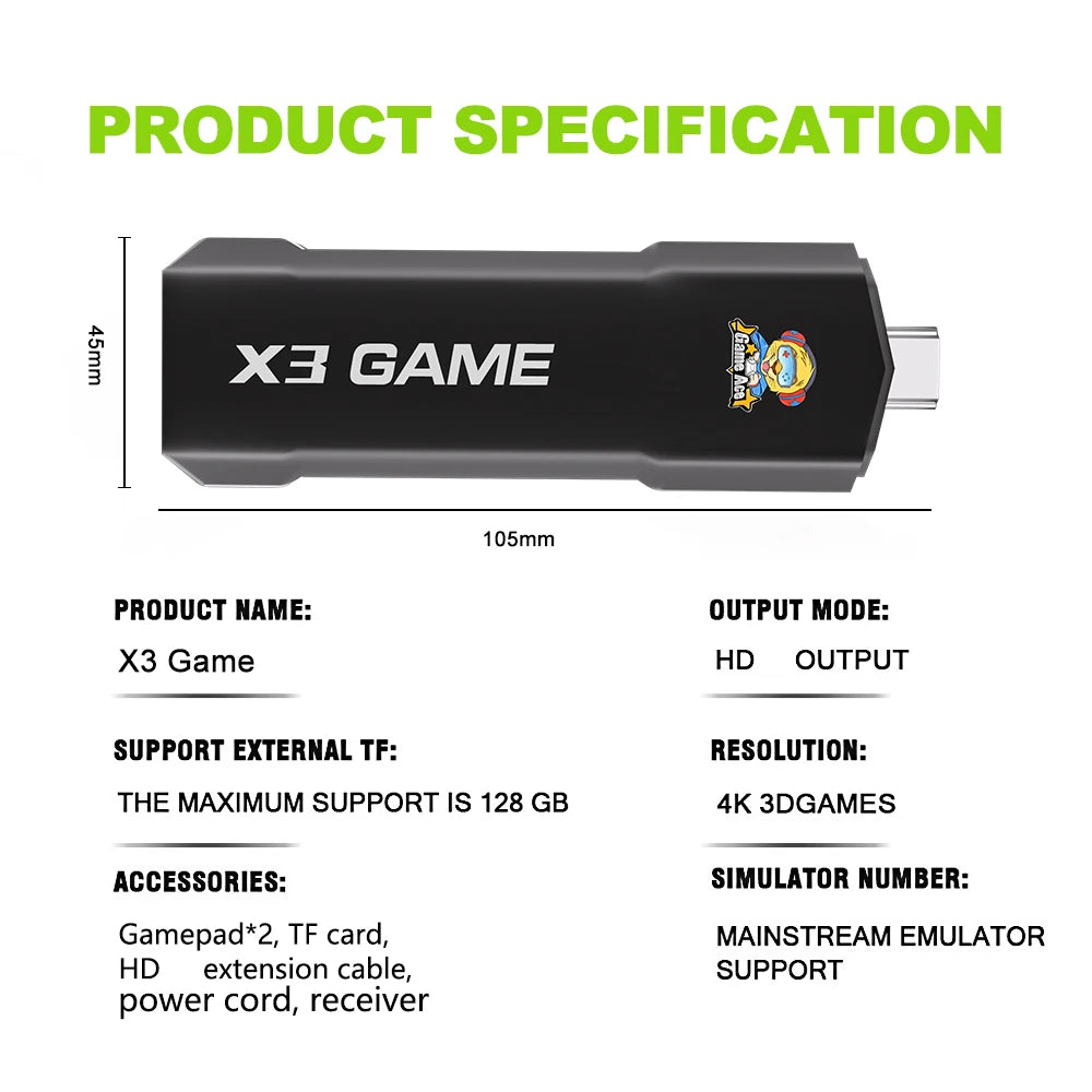 Topleo Lite EU Android 10.0 TV Stick Box Handheld Game Players 4K Android Game Controller Android Game Stick Machine