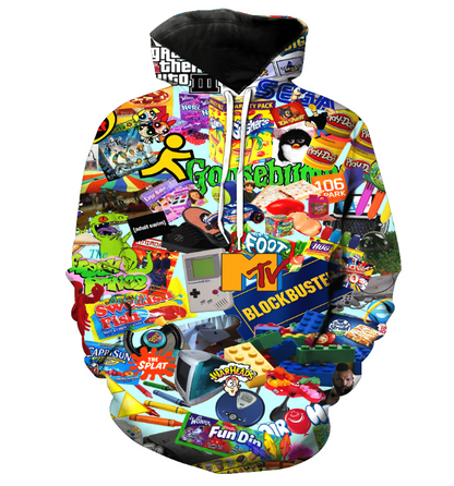 Trendy Digital Design Couples Hoodie