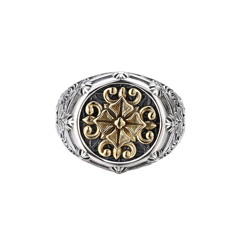 925 Sterling Silver Cross Design Ring