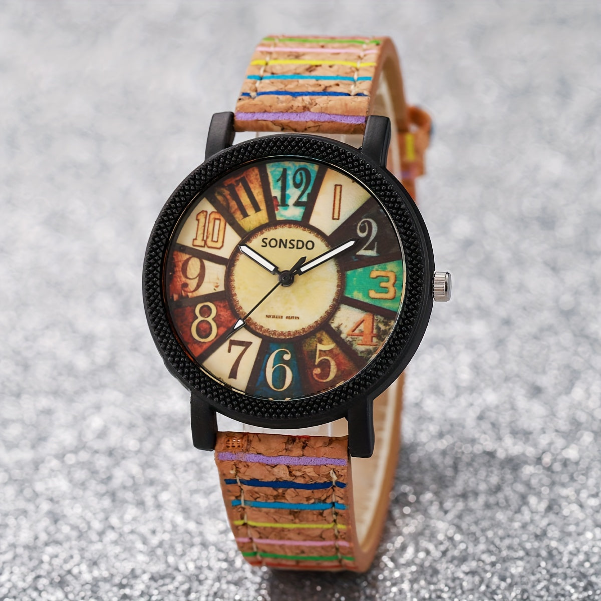 Quartz Watches For Men Wooden Pu Leather Wrist Watch Alloy Pointer Great Gift For Her