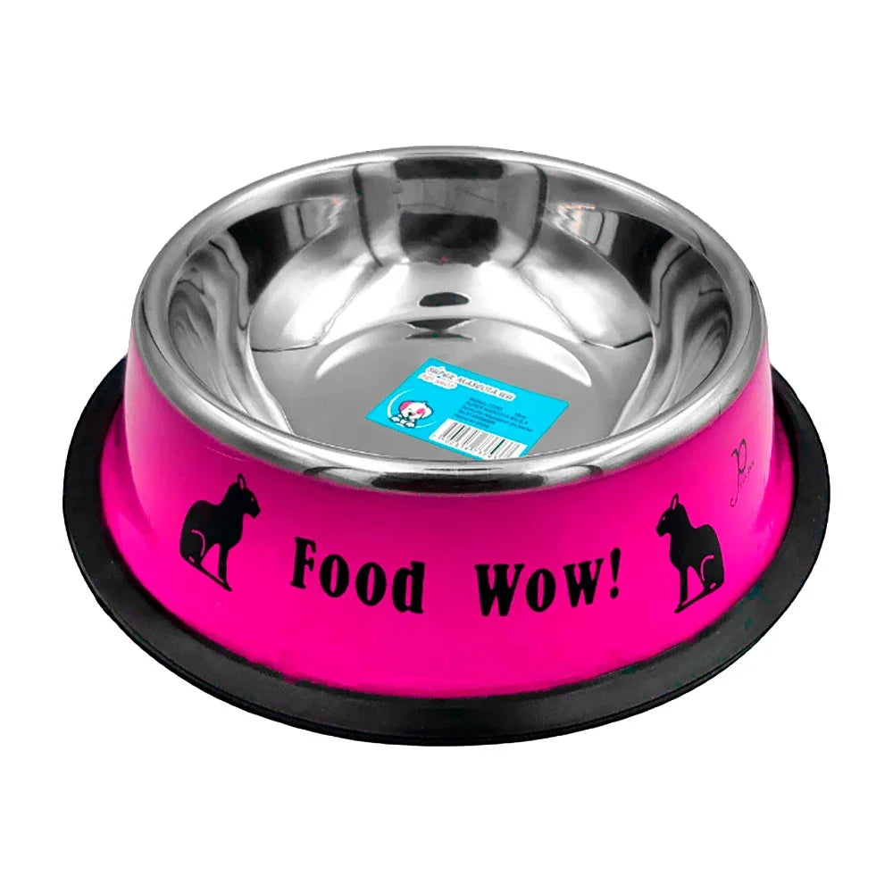 [GD] Non-slip metal bowl plate, 18cm, assorted colors / 73793 / food wow