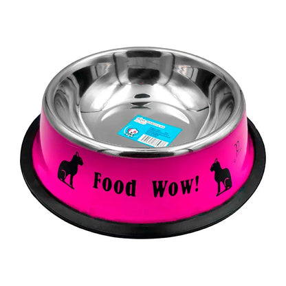[GD] Non-slip metal bowl plate, 18cm, assorted colors / 73793 / food wow