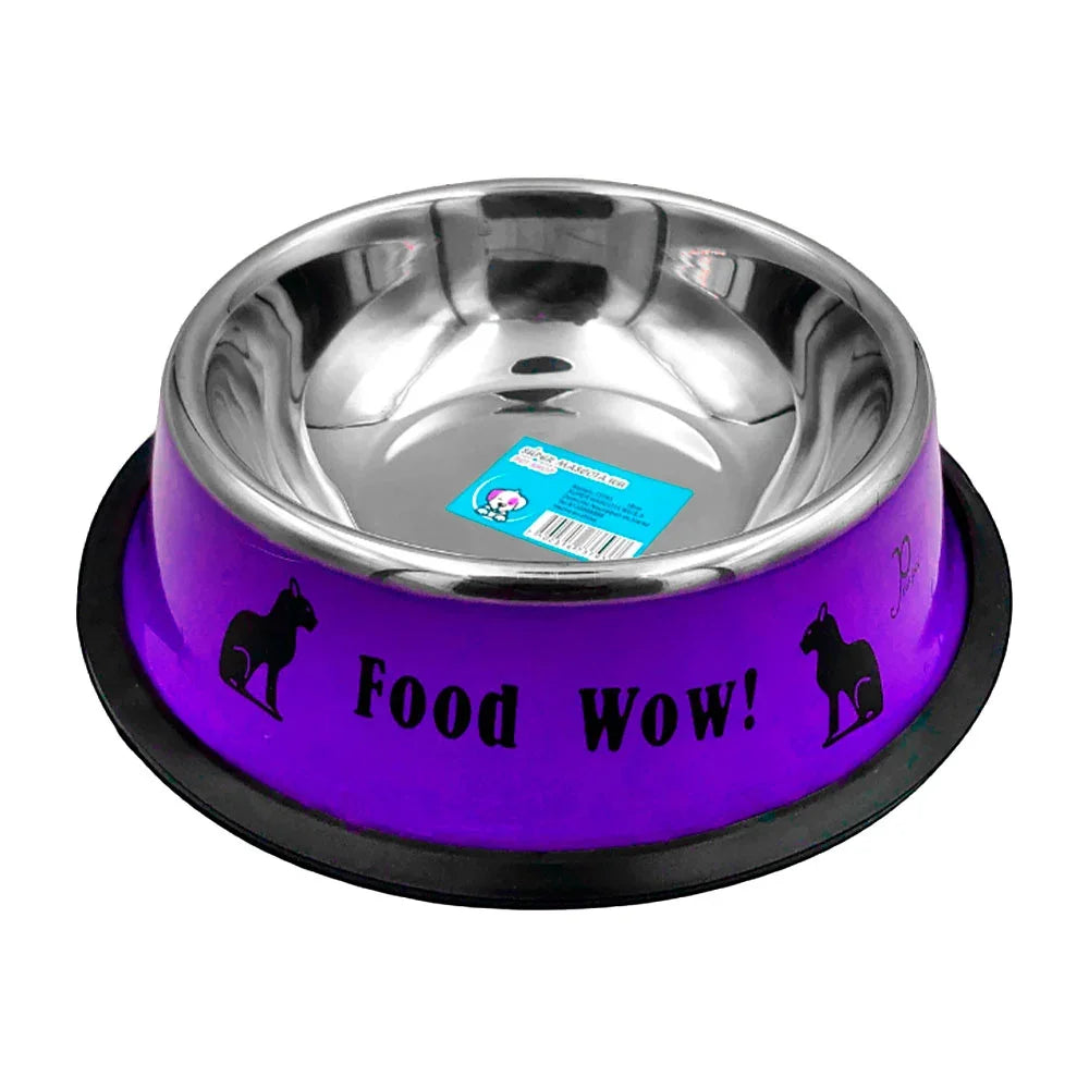 [GD] Non-slip metal bowl plate, 18cm, assorted colors / 73793 / food wow