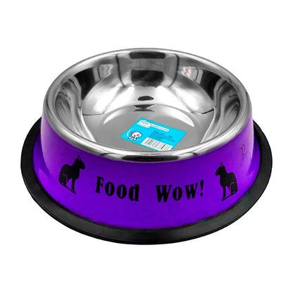 [GD] Non-slip metal bowl plate, 18cm, assorted colors / 73793 / food wow