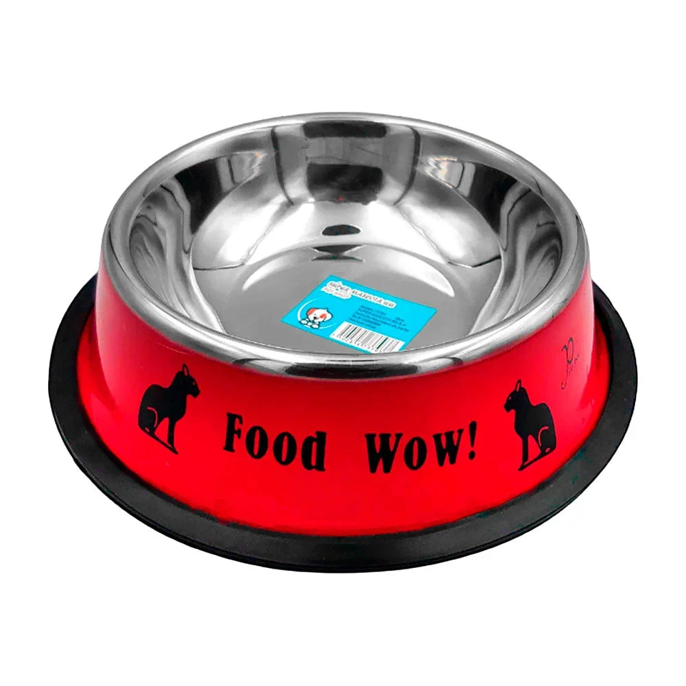 [GD] Non-slip metal bowl plate, 18cm, assorted colors / 73793 / food wow