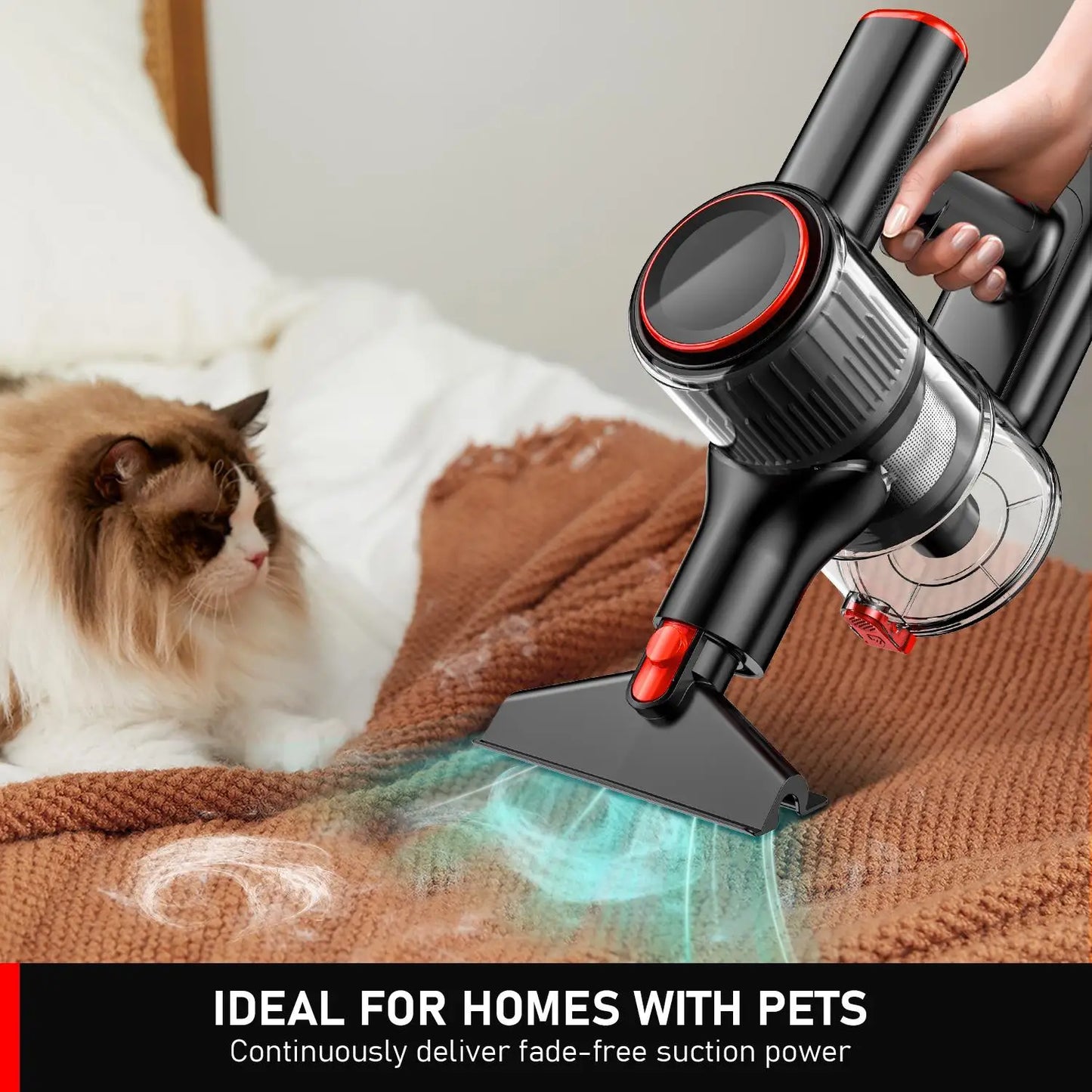 US Local Stock Cordless Vacuum Cleaner Stick for Home and Hotel Battery-Powered Pet Hair Carpet Cleaning for Hardwood Floors