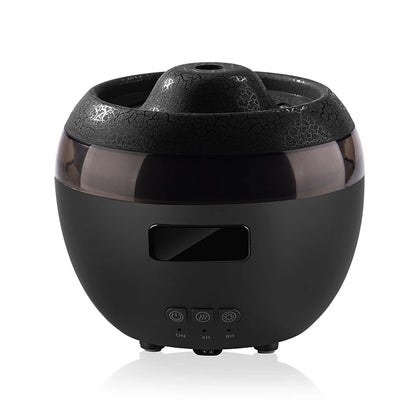 Customizable Logo Dynamic Humificador De Aroma Ultrasonic Simulate 3D Fire Flame Aroma Oil Diffuser Humidifiers with Night Light