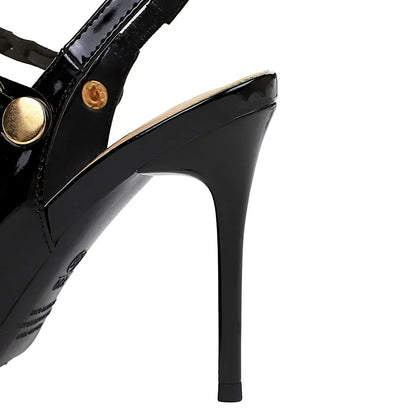 Trendy Simple Stiletto Ladies Heel Shoes Splicing Pointy Shallow Tops Office Ladies Thin High Heels Shoes Women Waterproof