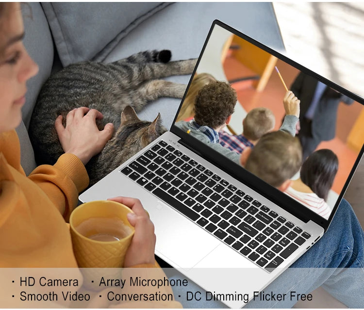 VGKE 15.6 FHD IPS J4125 4M Win11 Computer Laptops 12G RAM 256G SSD Notebook Gaming Laptop