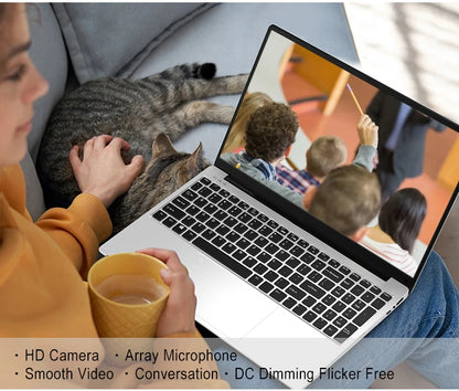 VGKE 15.6 FHD IPS J4125 4M Win11 Computer Laptops 12G RAM 256G SSD Notebook Gaming Laptop