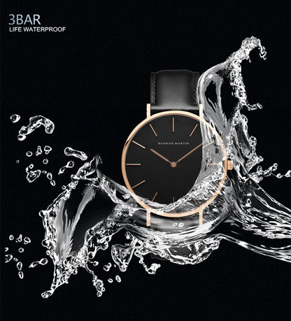 Hannah Martin Ch02 Fashion Luxury Quartz Wrist Watches Minimalist Design Waterproof Watches for Men and Woman Montre Relojes Uhr