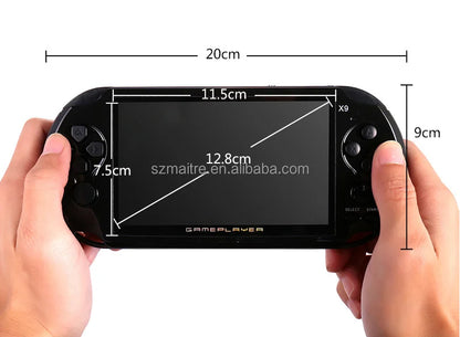 Hot Sale 5.1 Inch TFT Screen 8GB X9S Handheld Game Player Video X9S Retro Game Console X9S Console for Psp Dropshipping
