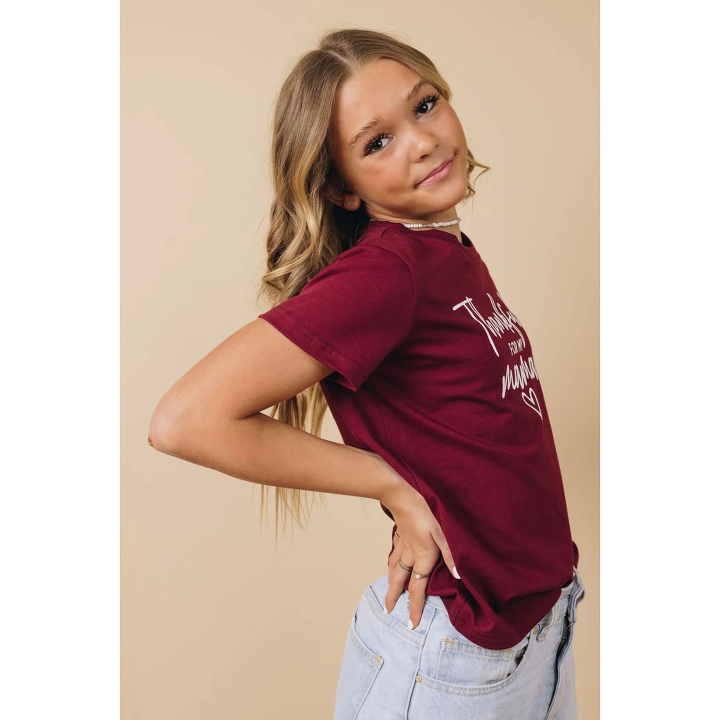 TD Kids Mama + Mini Tee Family Matching Outfits Mommy and Me Set