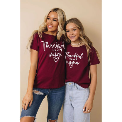 TD Kids Mama + Mini Tee Family Matching Outfits Mommy and Me Set