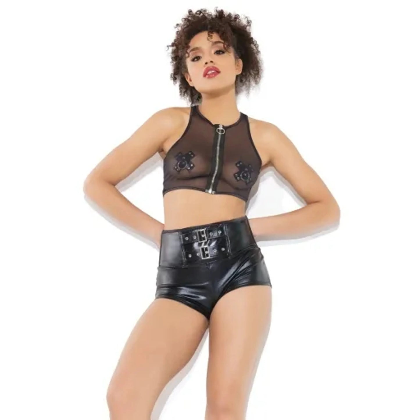 TD Coquette XS Size Biker Shorts with Custom Logo Cotton Terry Fabric Embroidered Pattern Drawstring Closure Booty Sports Shorts