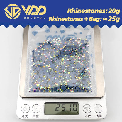 VDD 035 Tanzanite  Hotfix SS6-SS30 Mix Size Top Quality Glass Rhinestones Crystal Flatback Glitter Stones for ClothesDecorations