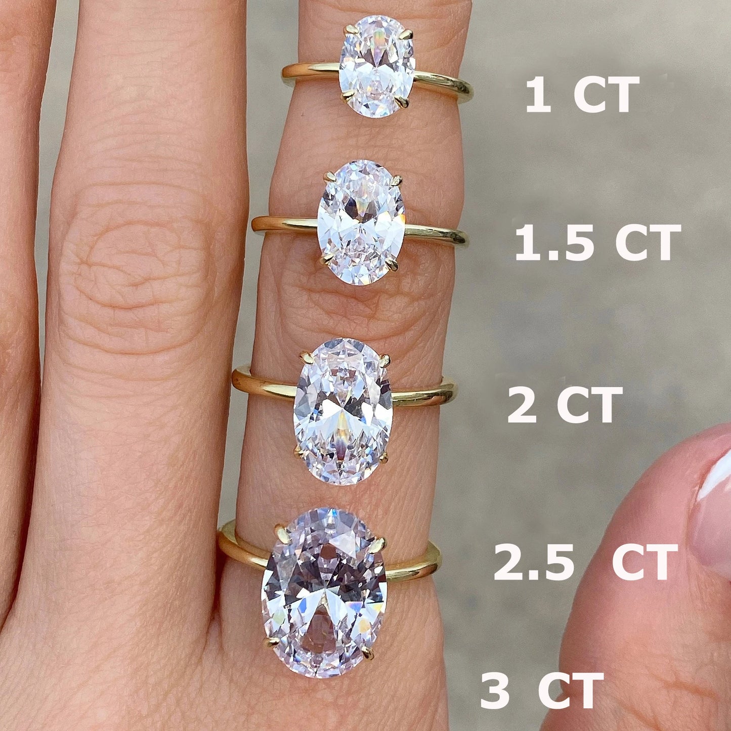 925 Sterling Silver Promise Solitaire 3ct Oval Moissanite Engagement Ring Women Diamond Moissanite Ring