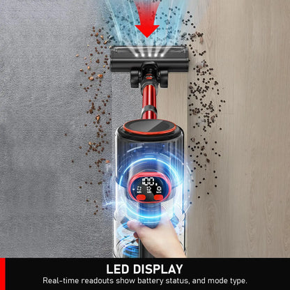 US Local Stock Cordless Vacuum Cleaner Stick for Home and Hotel Battery-Powered Pet Hair Carpet Cleaning for Hardwood Floors