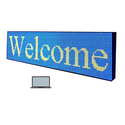 P10 Sign Digital  Full Color Outdoor Board Advertising Panel 101x 37cm Screen Module WIFI Control Use for Exhibition Hall Subway