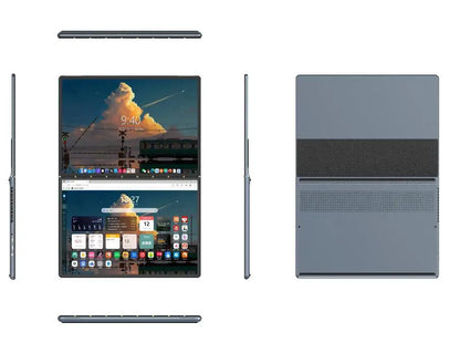 13.5+13.5 Inch Dual Screen Laptop  Personal  Laptop Touch Screen Computer  Intel Celeron Processor Laptop for Personal