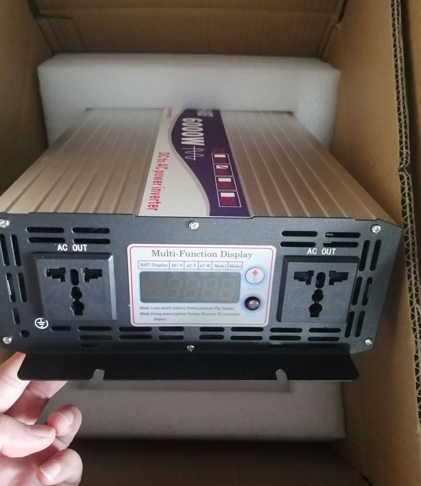 AC DC Offgrid Pure Sine Wave Single Phase 12000W 6000W Peak Power Home Use Power Inverter