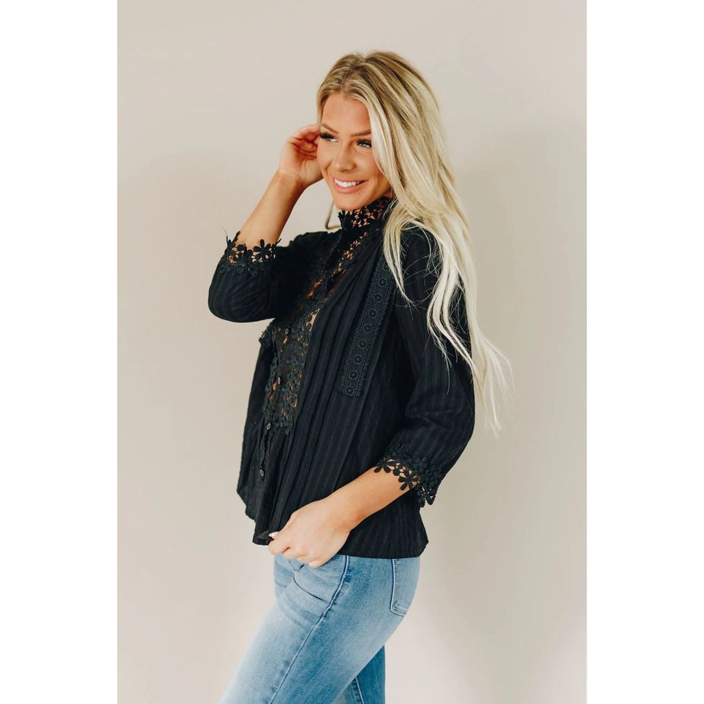 TD Thriving Casual Dresses Elegant Lace Top for Everyday Wear