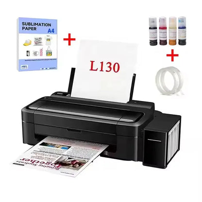 Mida New 4 Colors A4 Printer L130 Dye Ink Tanks Sublimation Inkjet Printer A4 Size for Heat Press Machines Business Beginner