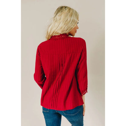 TD Thriving Casual Dresses Elegant Lace Top for Everyday Wear