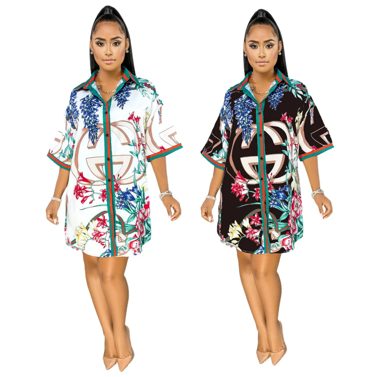 8797 Plus Size Long Shirts Women Loose  Blouses 2021 New Designs