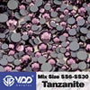 VDD 035 Tanzanite  Hotfix SS6-SS30 Mix Size Top Quality Glass Rhinestones Crystal Flatback Glitter Stones for ClothesDecorations