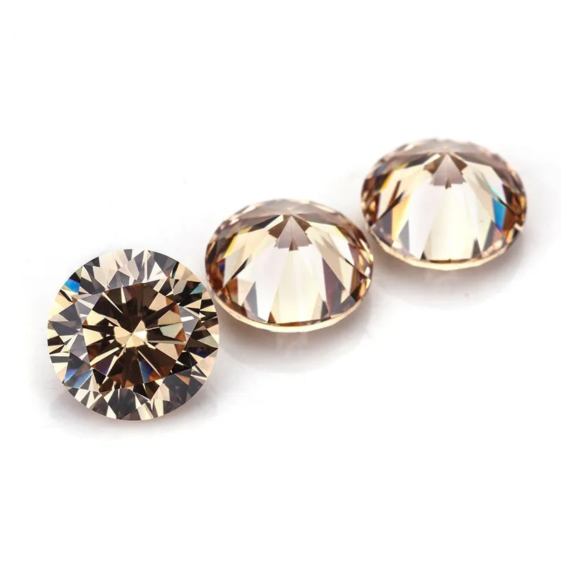 AAA Grade Loose Gemstone CZ Green Color Round Cut 6.5mm  Best Price Cubic Zirconia From China