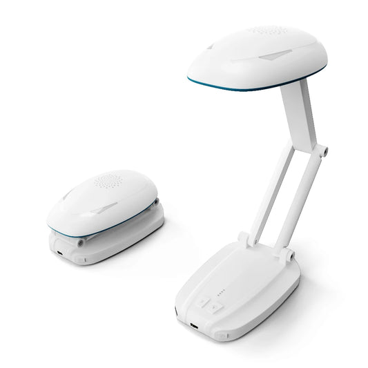 New Design Bedroom LED 4 in 1 Music Player  Bluetooth Speaker Desk Table Night Light Lamp With Supporting Power Bank