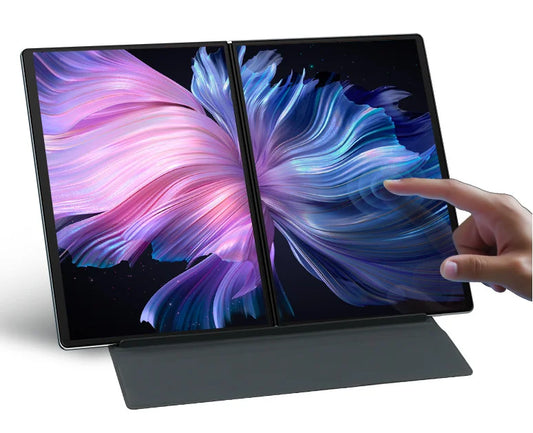 13.5+13.5 Inch Dual Screen Laptop  Personal  Laptop Touch Screen Computer  Intel Celeron Processor Laptop for Personal