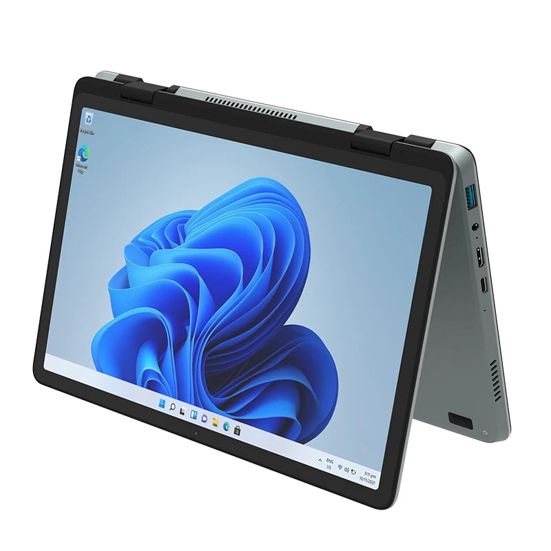 Wholesale Brand New 11inch YOGA Touch Screen Win11 Intel N100 Quad Core DDR4 16B RAM 1TB SSD Portable Mini Cheap Business Laptop