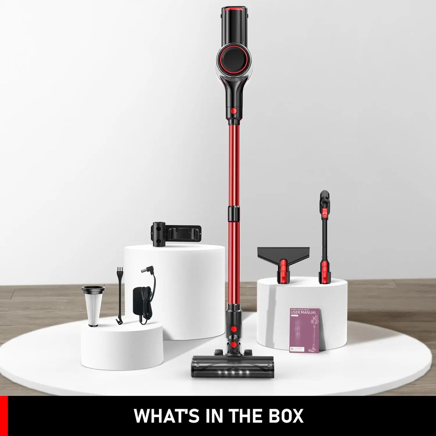 US Local Stock Cordless Vacuum Cleaner Stick for Home and Hotel Battery-Powered Pet Hair Carpet Cleaning for Hardwood Floors