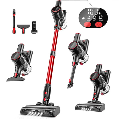 US Local Stock Cordless Vacuum Cleaner Stick for Home and Hotel Battery-Powered Pet Hair Carpet Cleaning for Hardwood Floors