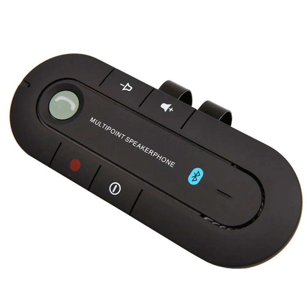 NEW BT Handsfree Car Kit Wireless BT Speaker Phone MP3 Music Player Sun Visor Clip Speakerphone with Car Charger