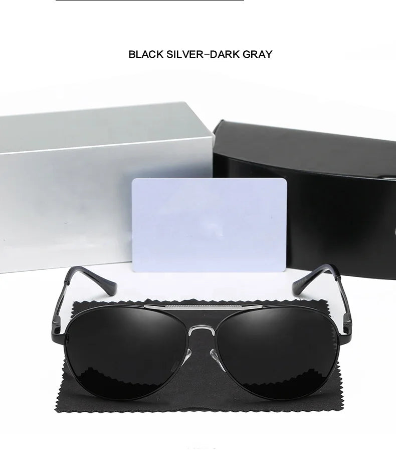 Factory Direct Sale Men's New Polarized Sunglasses Metal Sunglasses Men