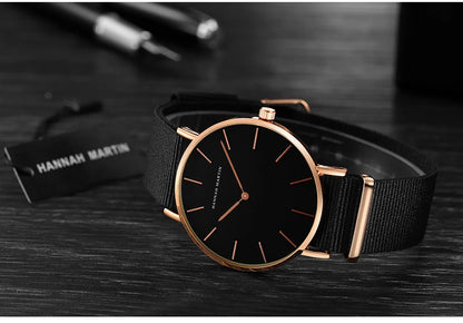 Hannah Martin Ch02 Fashion Luxury Quartz Wrist Watches Minimalist Design Waterproof Watches for Men and Woman Montre Relojes Uhr