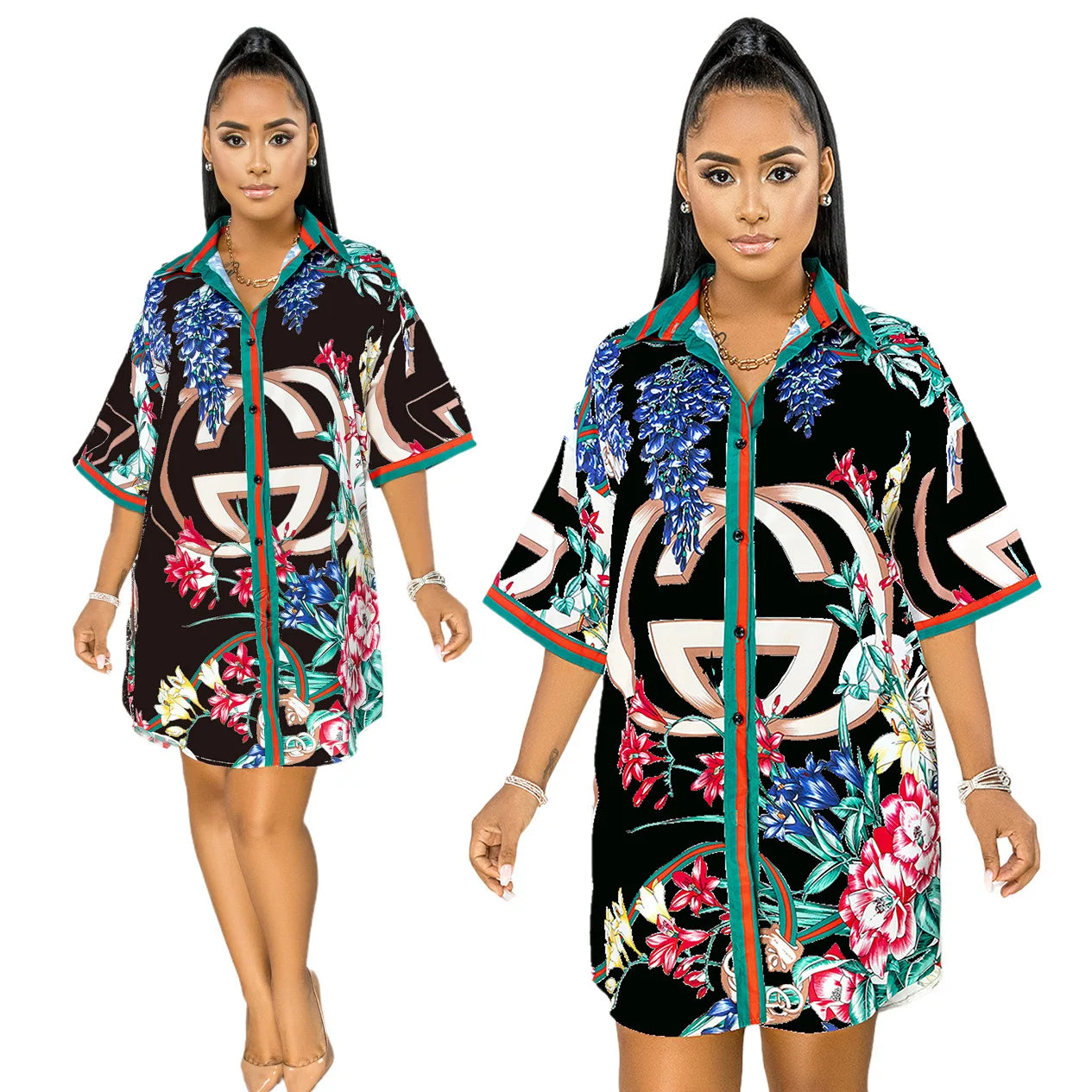 8797 Plus Size Long Shirts Women Loose  Blouses 2021 New Designs