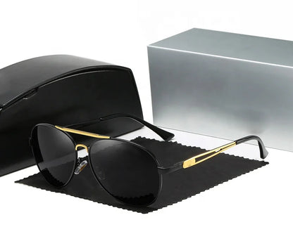 Factory Direct Sale Men's New Polarized Sunglasses Metal Sunglasses Men