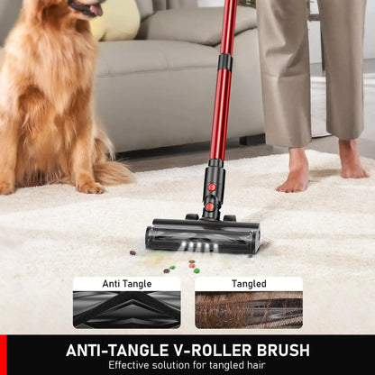 US Local Stock Cordless Vacuum Cleaner Stick for Home and Hotel Battery-Powered Pet Hair Carpet Cleaning for Hardwood Floors