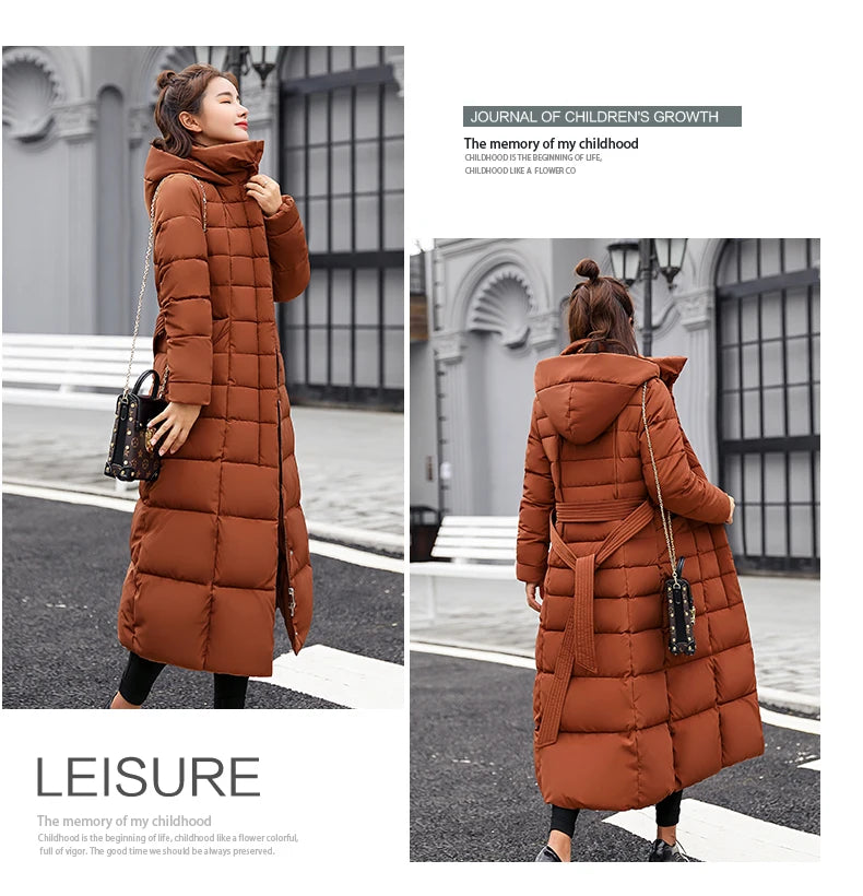 Winter Clothes Women Fur Parkas Quilted Jackets For Women Thicken Warm Long Coat Jacket Clothing Hooded Autumn Pdded Clothes