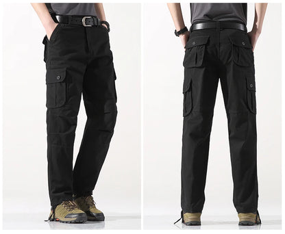 Tactical Cargo Pants Men Cotton Overalls Outdoor Work Trousers Big Size Hombre Clothing Camo Hiking Pants