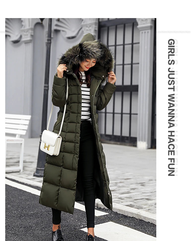 Winter Clothes Women Fur Parkas Quilted Jackets For Women Thicken Warm Long Coat Jacket Clothing Hooded Autumn Pdded Clothes