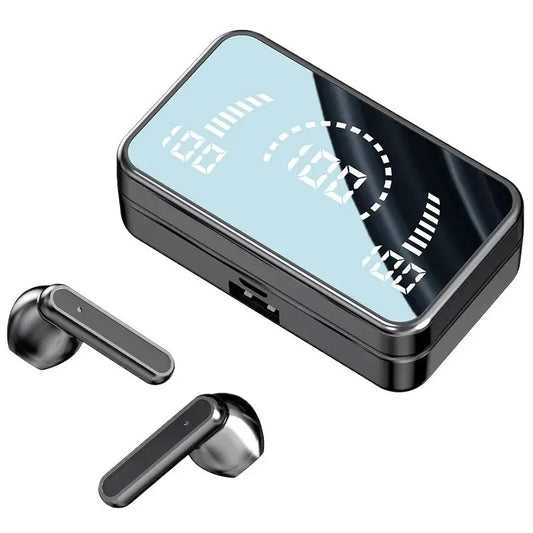 #S2 TWS Wireless Bluetooth Headset with Charge Box Noise Cancelling LED Earbuds with Mic Wireless Headphones Bluetooth Earphones