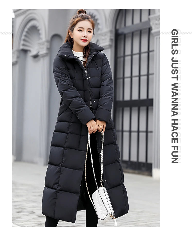 Winter Clothes Women Fur Parkas Quilted Jackets For Women Thicken Warm Long Coat Jacket Clothing Hooded Autumn Pdded Clothes