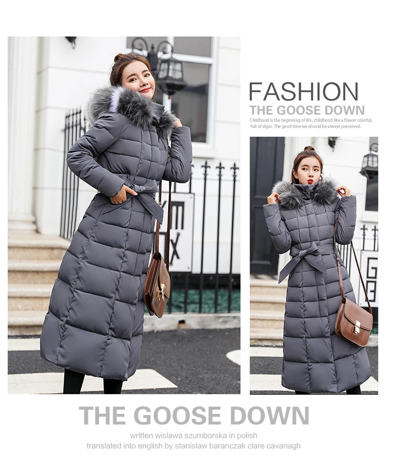 Winter Clothes Women Fur Parkas Quilted Jackets For Women Thicken Warm Long Coat Jacket Clothing Hooded Autumn Pdded Clothes