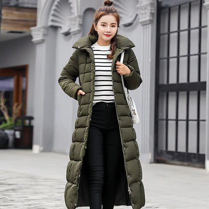 Winter Clothes Women Fur Parkas Quilted Jackets For Women Thicken Warm Long Coat Jacket Clothing Hooded Autumn Pdded Clothes
